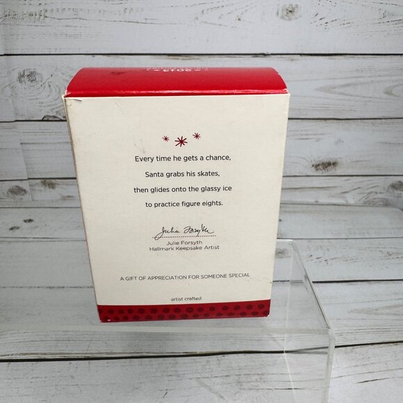 Hallmark Keepsake Ornament 2019 Skating Santa Julie Forsyth Christmas Vtg Boxed - Picture 3 of 5